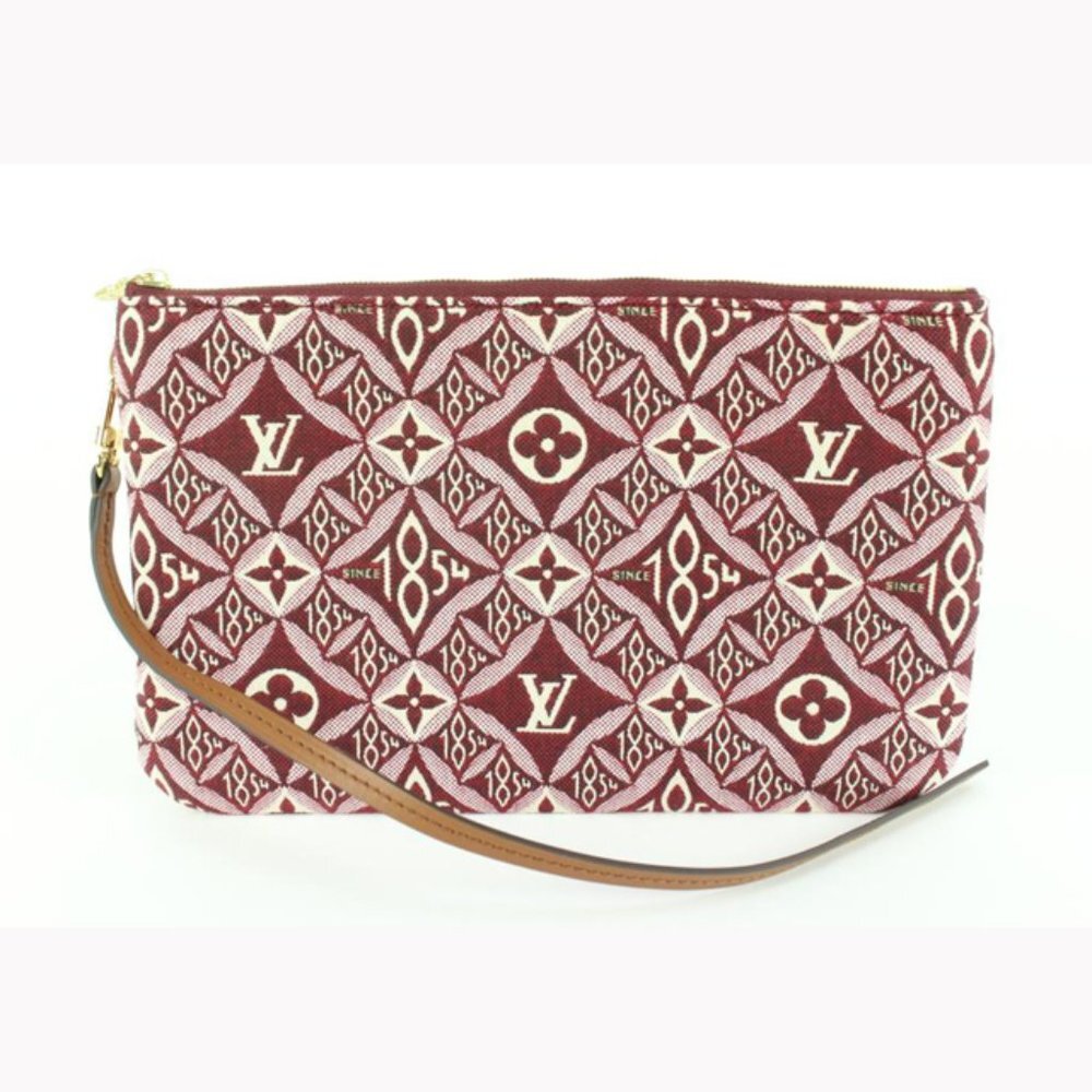Louis Vuitton Bordeaux Monogram Since 1854 Neverfull Pochette MM or GM 22lz53s